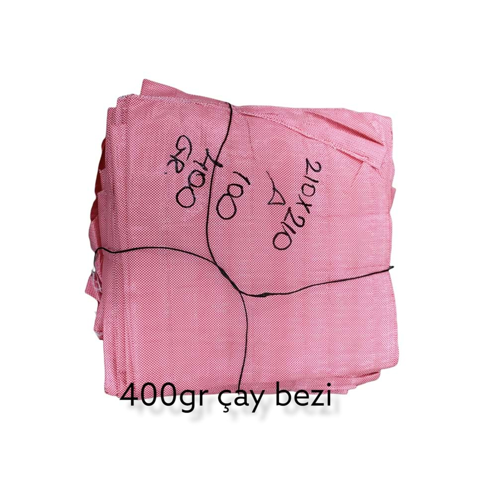 400N Çay Bezi 400Gr 2*2m - Kırmızı