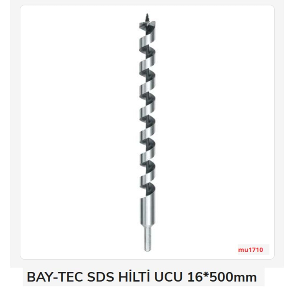 Mu1710 Bay-Tec Sds Hilti Ucu 16*500mm (Ahşap)