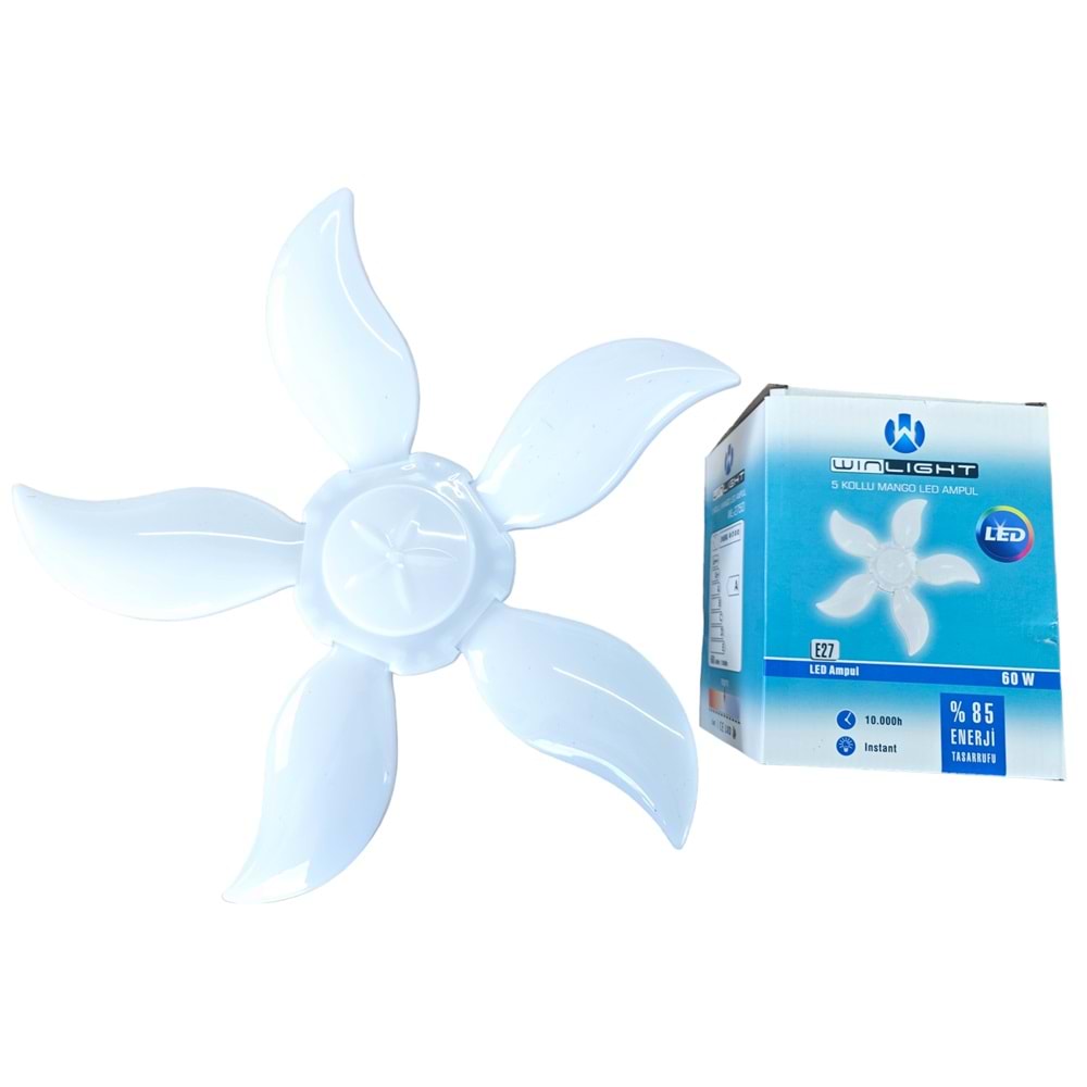 Wl-2750 Wınlıght E27-60W 5+1 Kanatlı Led Ampul - Mango