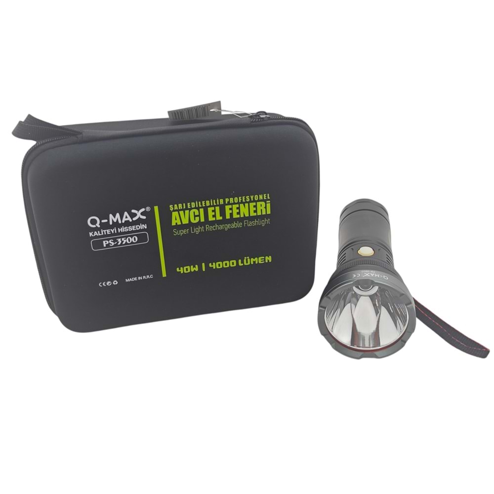 PS-3500 Q-Max 4000 Lümen 40W Zomlu Avcı Feneri