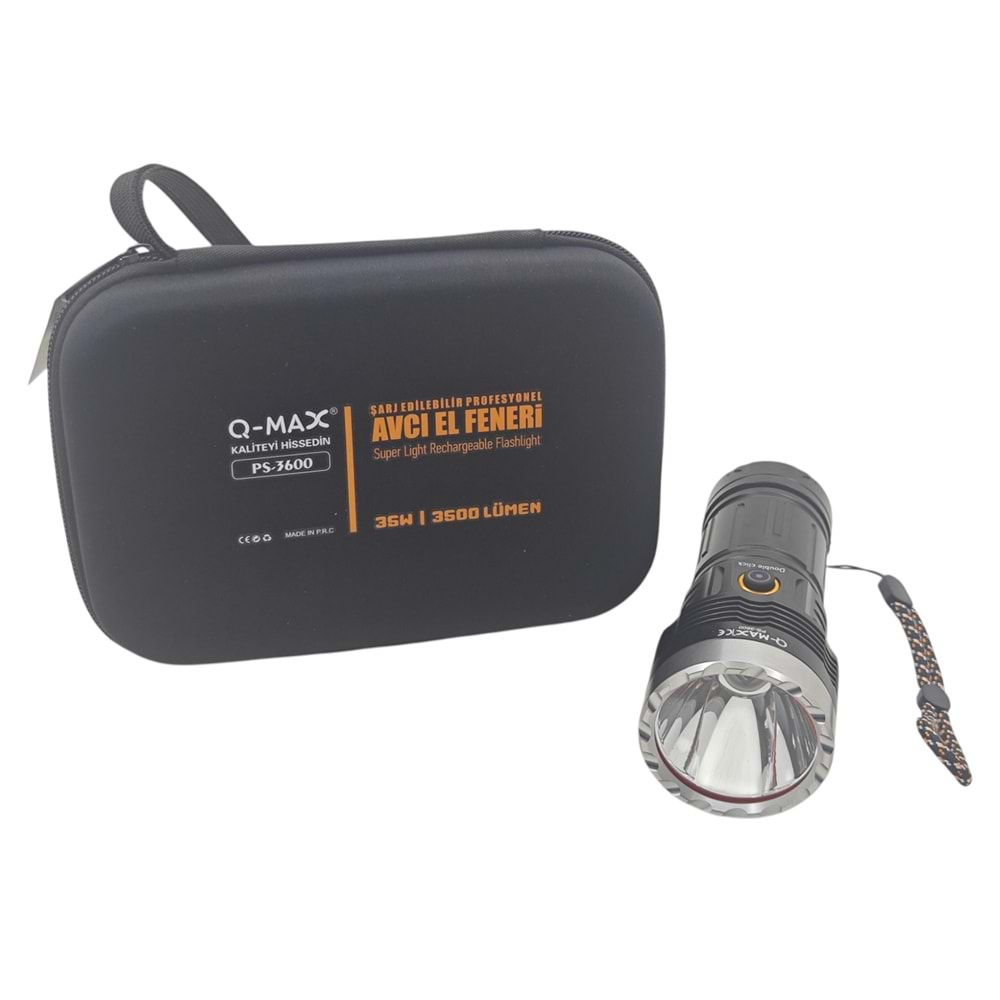 PS-3600 Q-Max 3500 Lümen 35W Zomlu Avcı Feneri