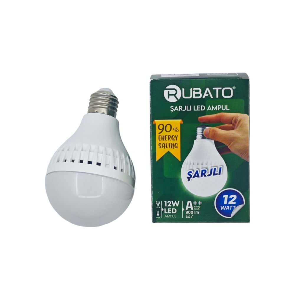 RBT-212 Rubato E27-12W Şarjlı Led Lamba