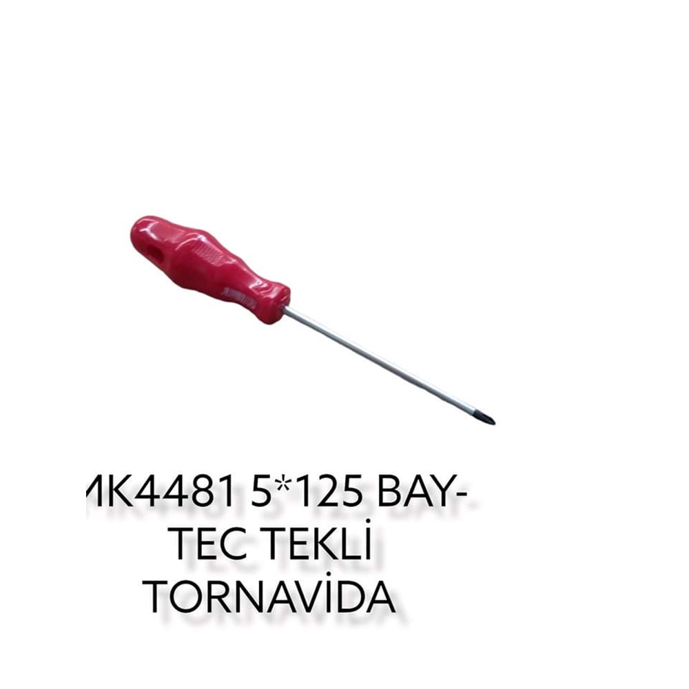 MK4481 BAY-TEC TEKLİ TORNAVİDA 5*125 (Yıldız)