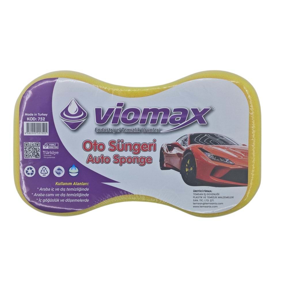 752 Viomax Oto Yıkama Süngeri