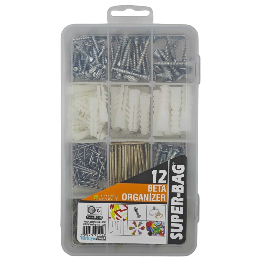 ASR-2093 Super-Bag 240 Parçali Organizer Set