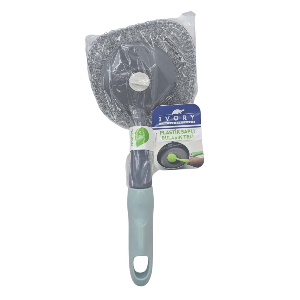 IVO-BT13 İvory Plastik Saplı Bulaşık Teli