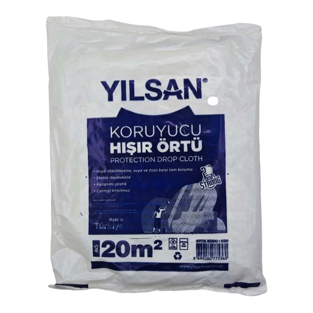 H20 Yılsan Koruyucu Kalın Hışır Örtüsü 4*5m² - Beyaz