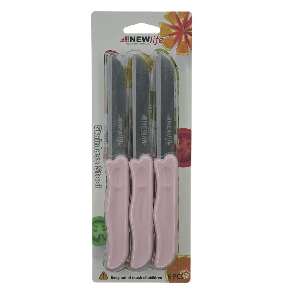 CLKN-2353 Newlife Meyve Bıçak 6li