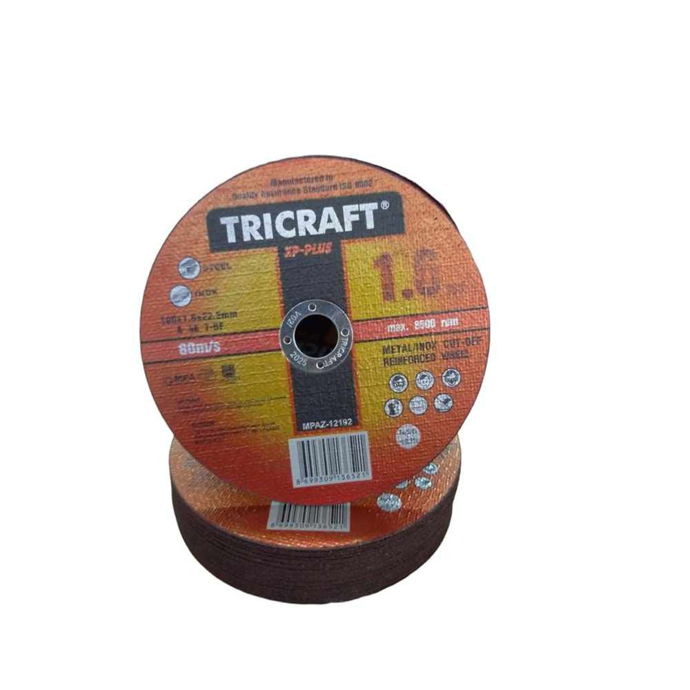 M-3302 Trıcraft İnox Kesici 180*1.6*22Mm