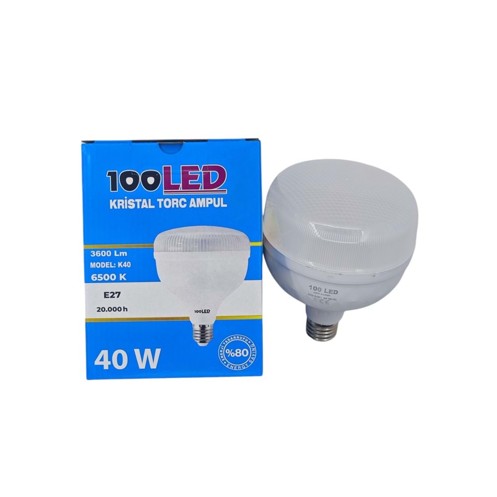 K40 100 Led E27-40W Kristal Torc Ampul