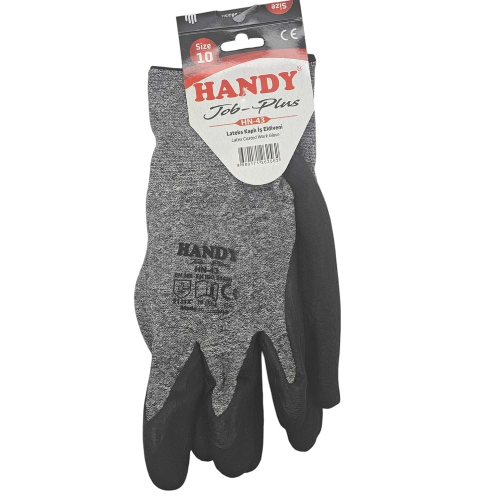 HN-43 Handy Tob Plus Lateks Kaplı İş Eldiveni 10