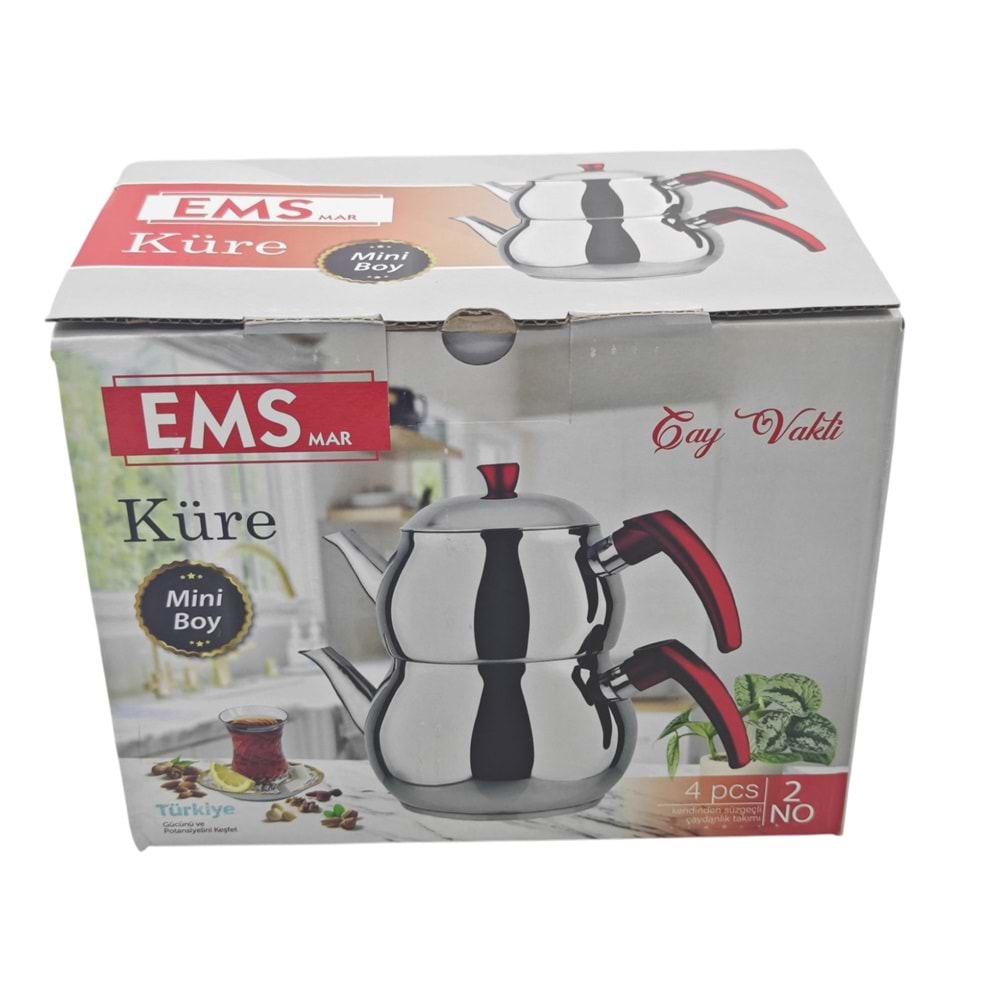 9053 EMS Küre Çaydanlık Takımı - Mini