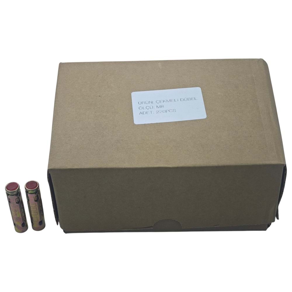 ASC SDB M8 Asçelik S Tipi Çekmeli Dübel M8 50mm