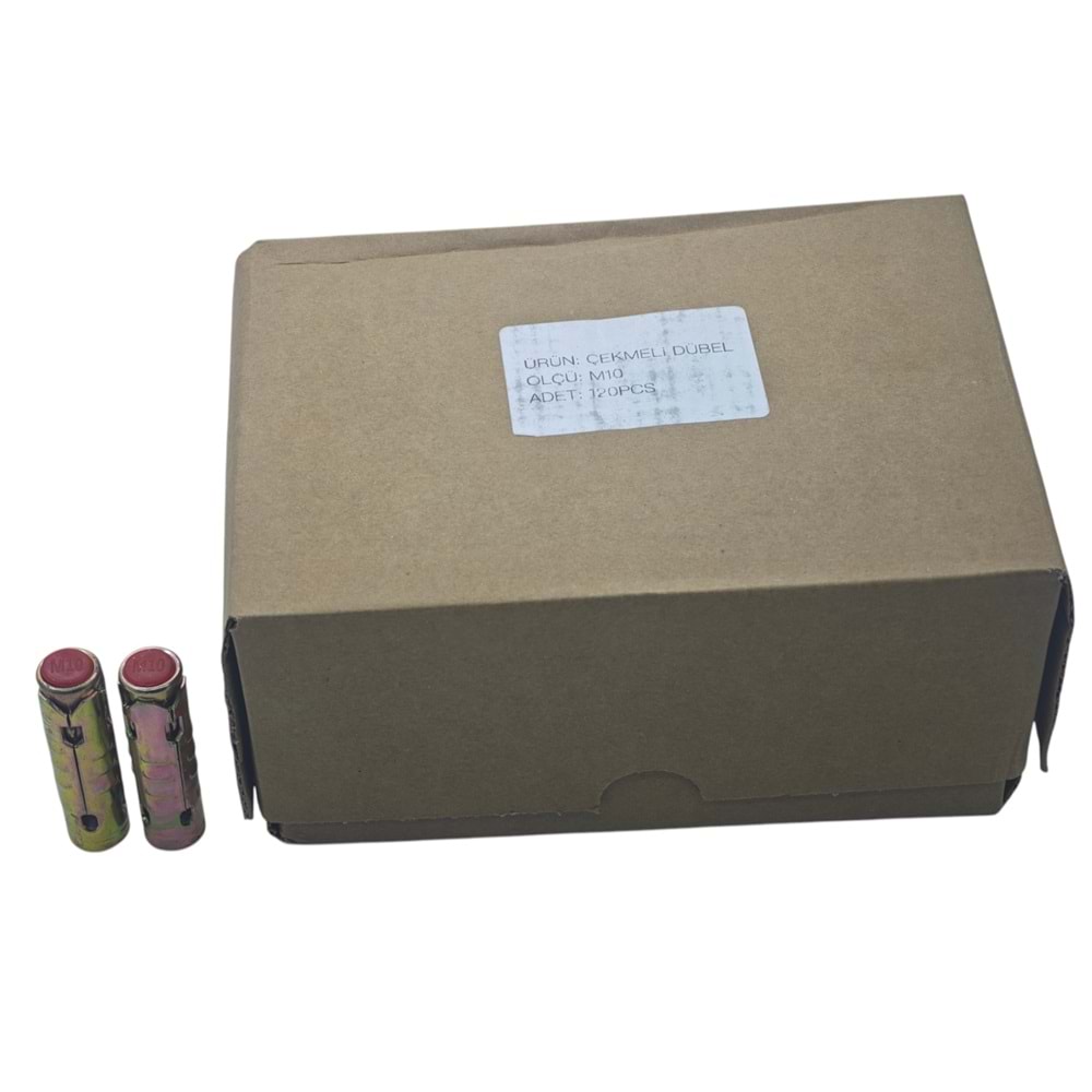 ASC SDB M10 Asçelik S Tipi Çekmeli Çelik Dübel M10 55mm