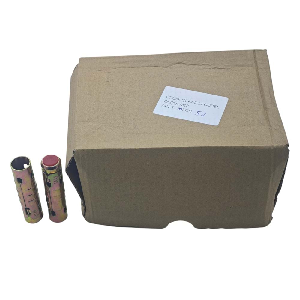 ASC SDB M12 Asçelik S Tipi Çekmeli Çelik Dübel M12 70mm