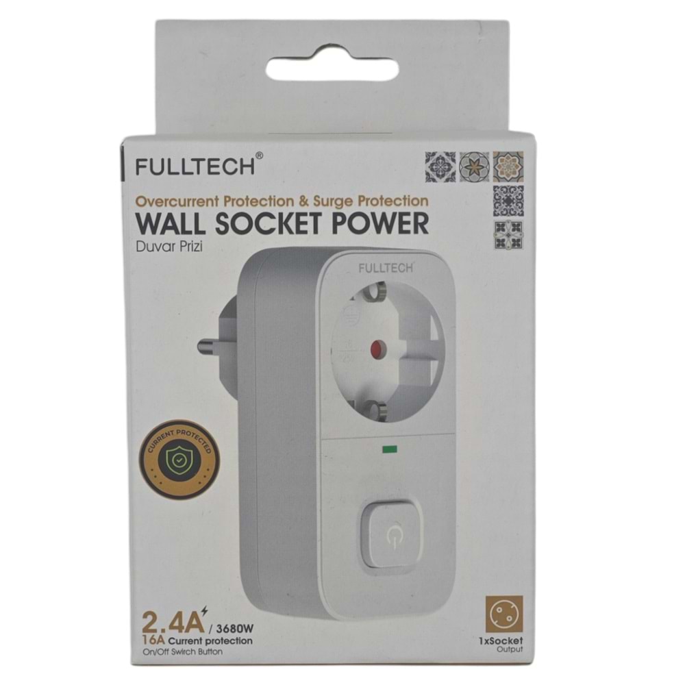 FTR-18 Fulltech 2.4A 3680W Aç Kapa Priz