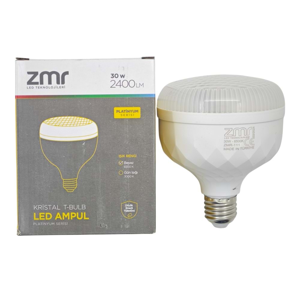 ZMR-111/D ZMR E27-30W Kristal T-Bulb Led Ampul