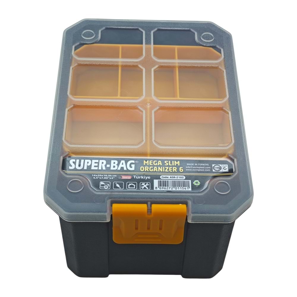 ASR-2102 Super-Bag 6li Mega Slim Organizer