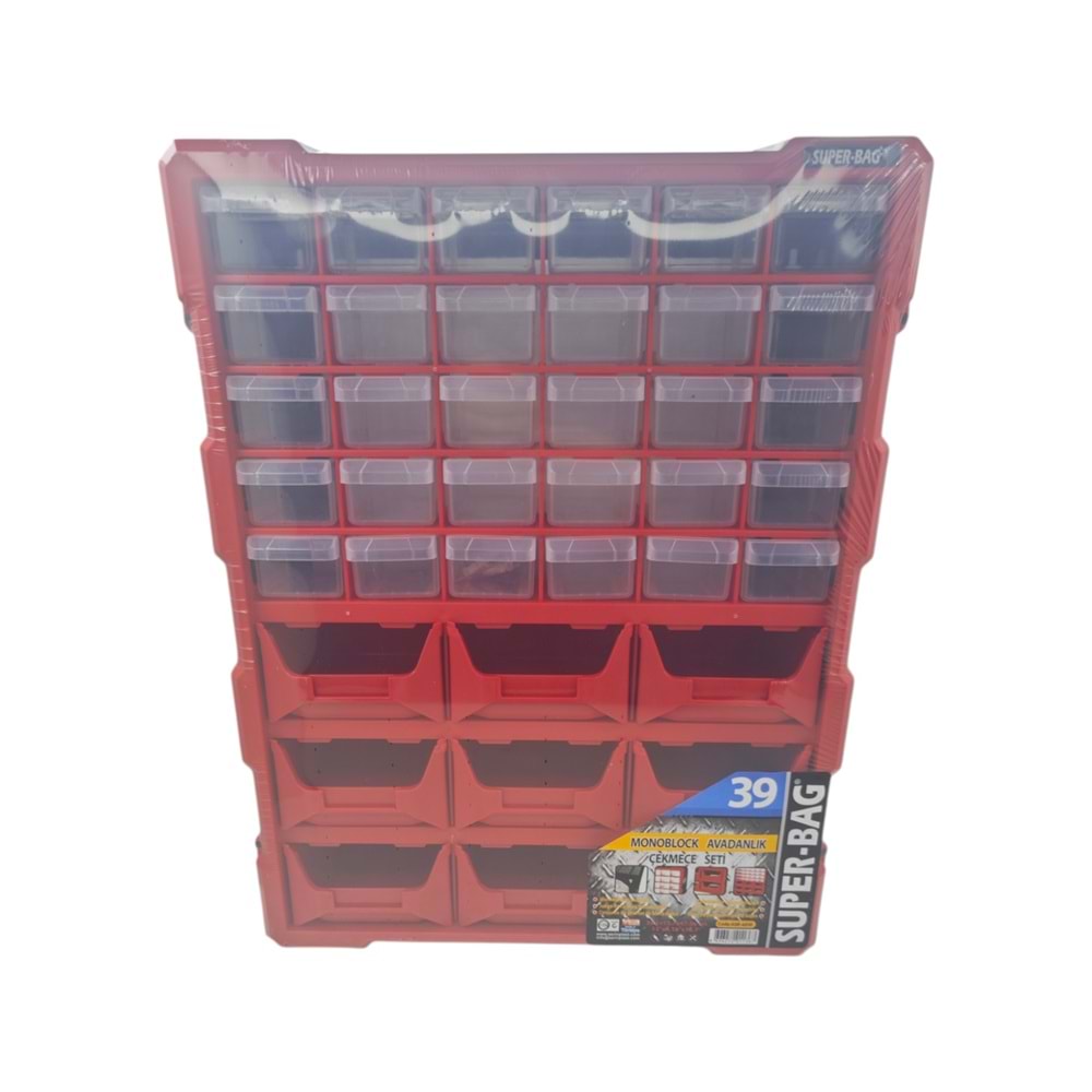 ASR-6010 Super-Bag 39lu Monoblok Avadanlık Çekmece Seti