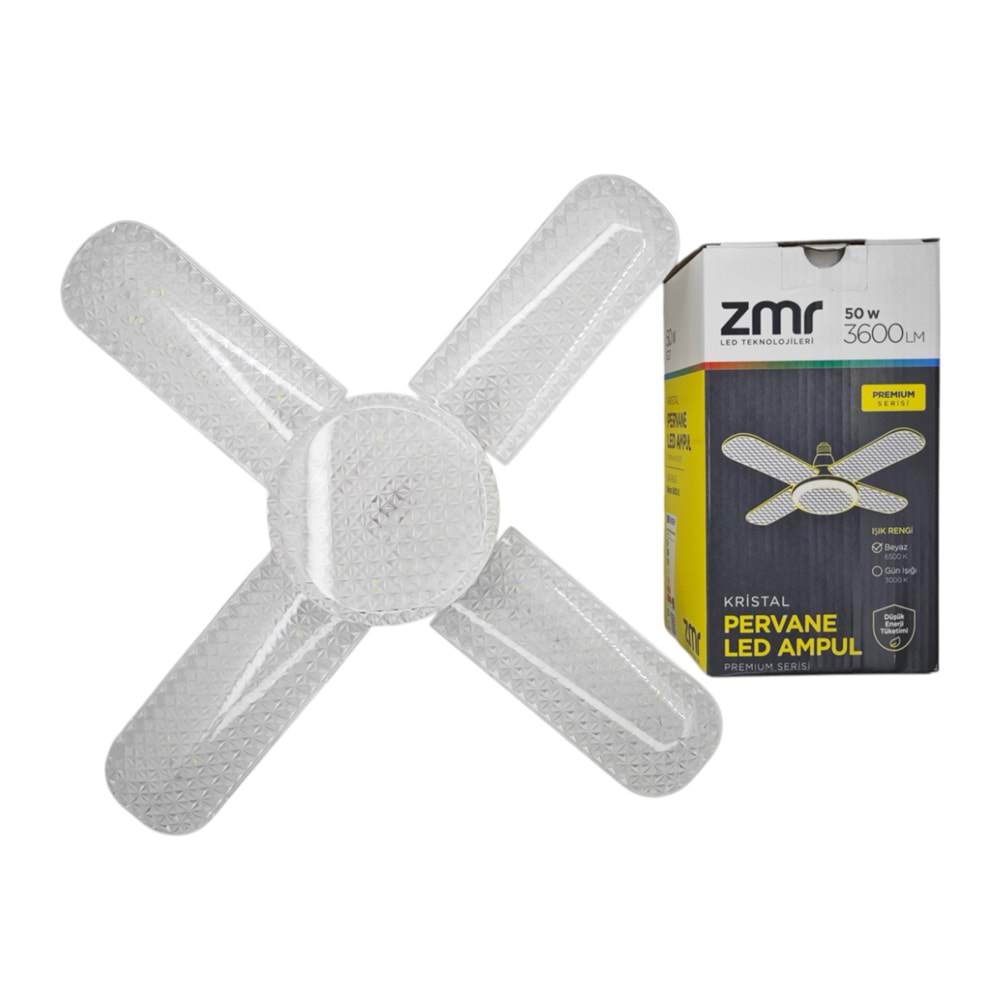 ZMR-123/B ZMR E27-50W Krıstal Kanatlı Led Ampul