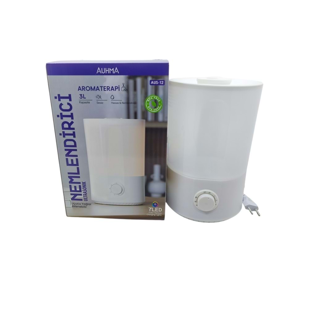 AUS-12 Auhma7 Led Aromaterapi Ultrasonic Nemlendirici 3000ml
