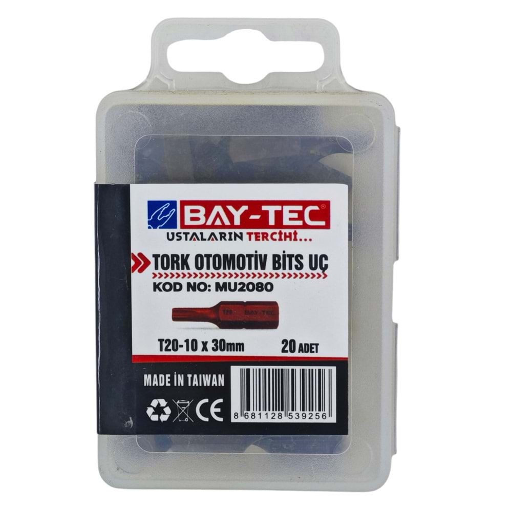 MU2080 Bay-Tec Tork Otomotiv Bits Uç T20-10*30mm
