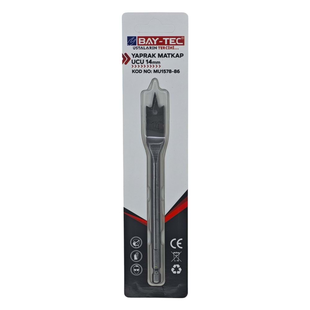 MU1578-86 Bay-Tec Yaprak Matkap Ucu 14mm