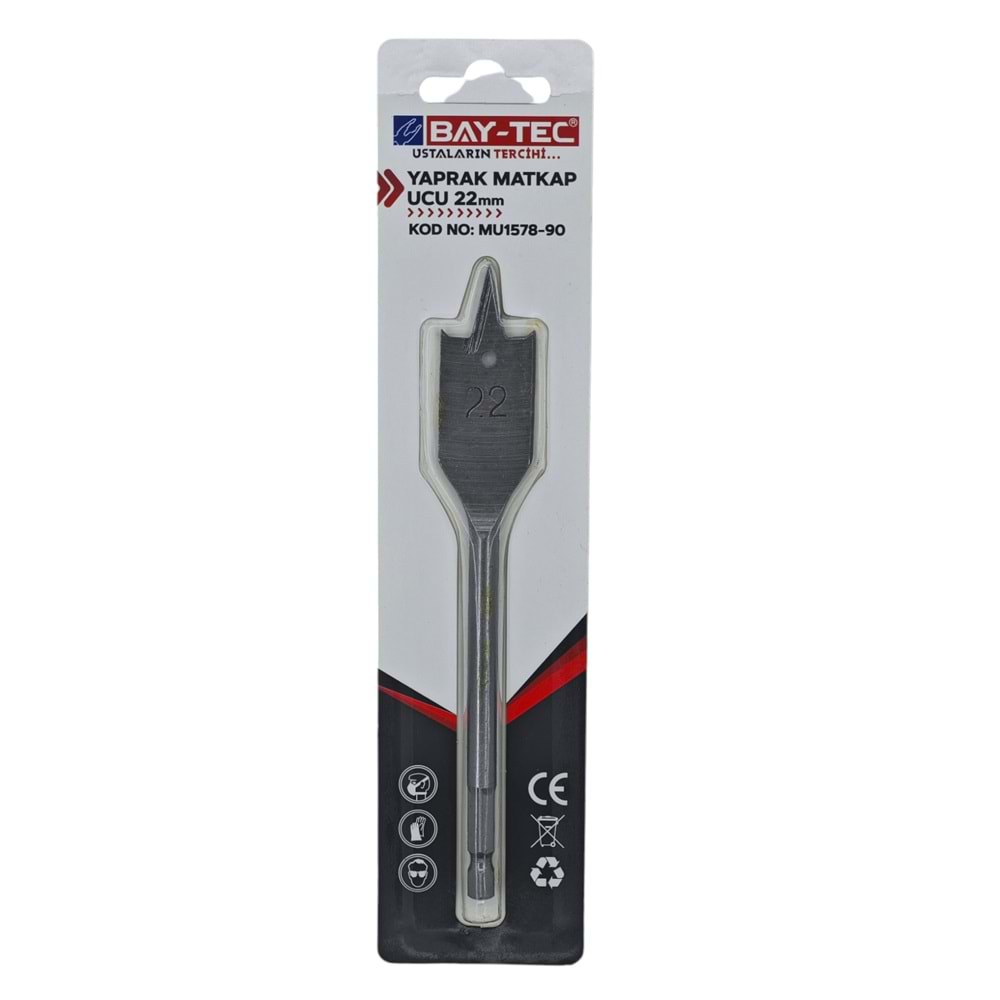 MU1578-90 Bay-Tec Yaprak Matkap Ucu 22mm