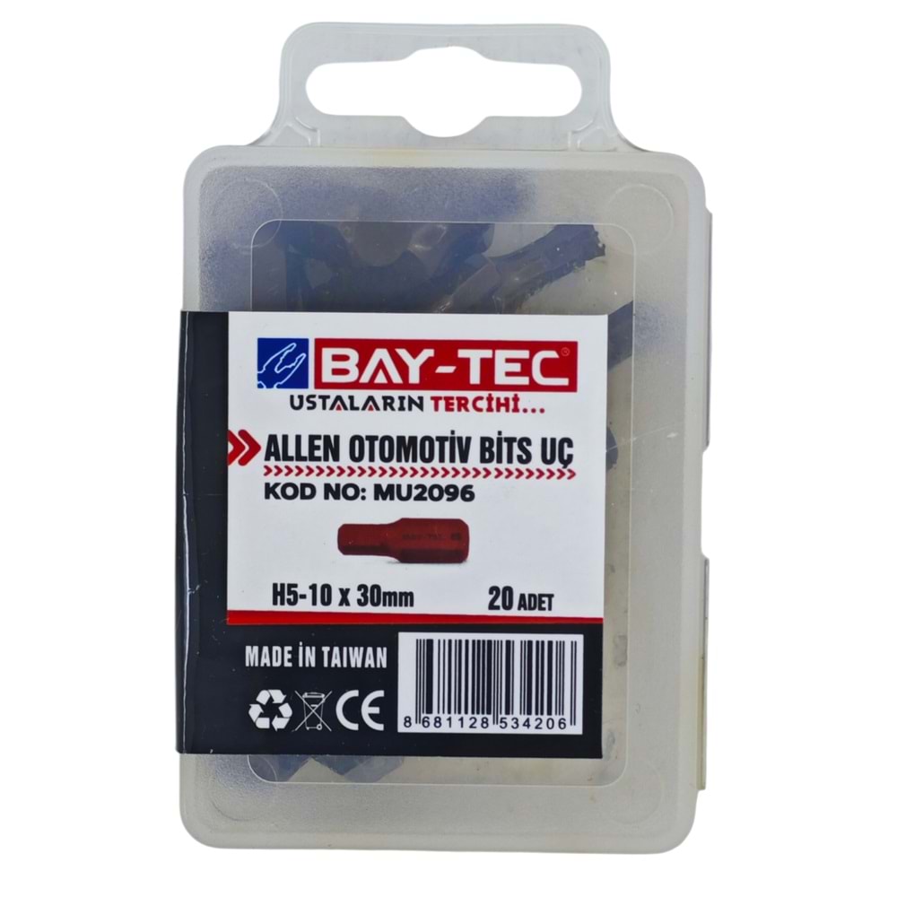 MU2096 Bay-Tec Allen Otomotiv Bits Uc H5-10*30mm