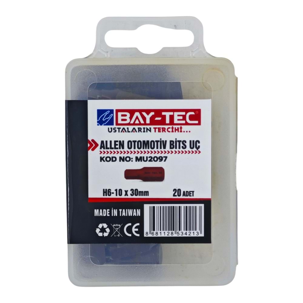MU2097 Bay-Tec Allen Otomotiv Bits Uc H6-10*30mm