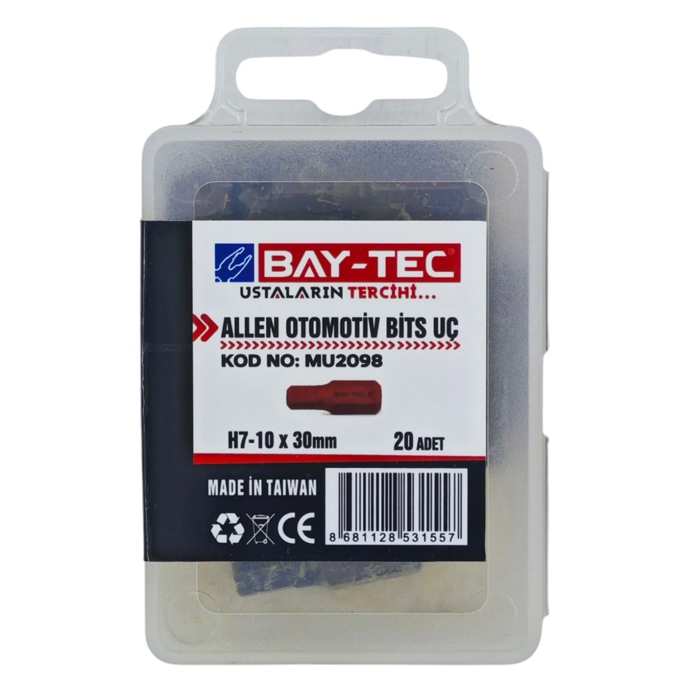 MU2098 Bay-Tec Allen Otomotiv Bits Uc H7-10*30mm