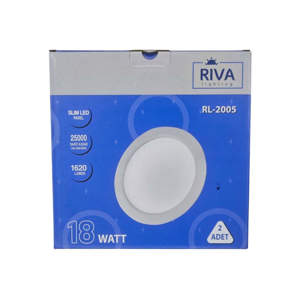 RL-2005 Riva 18W Sıva Altı Slim Led Panel