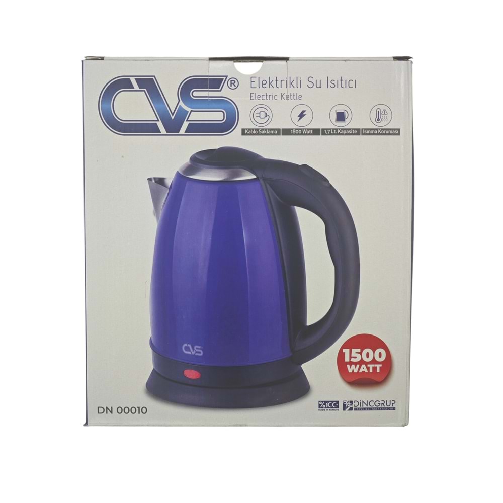 DN 00010 CVS 1500W Elektrikli Su Isıtıcı 1.7lt - Ketil
