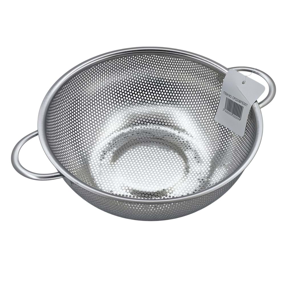 CP220BFE001 Özchome Gümüş Metal Süzgeç Q22cm