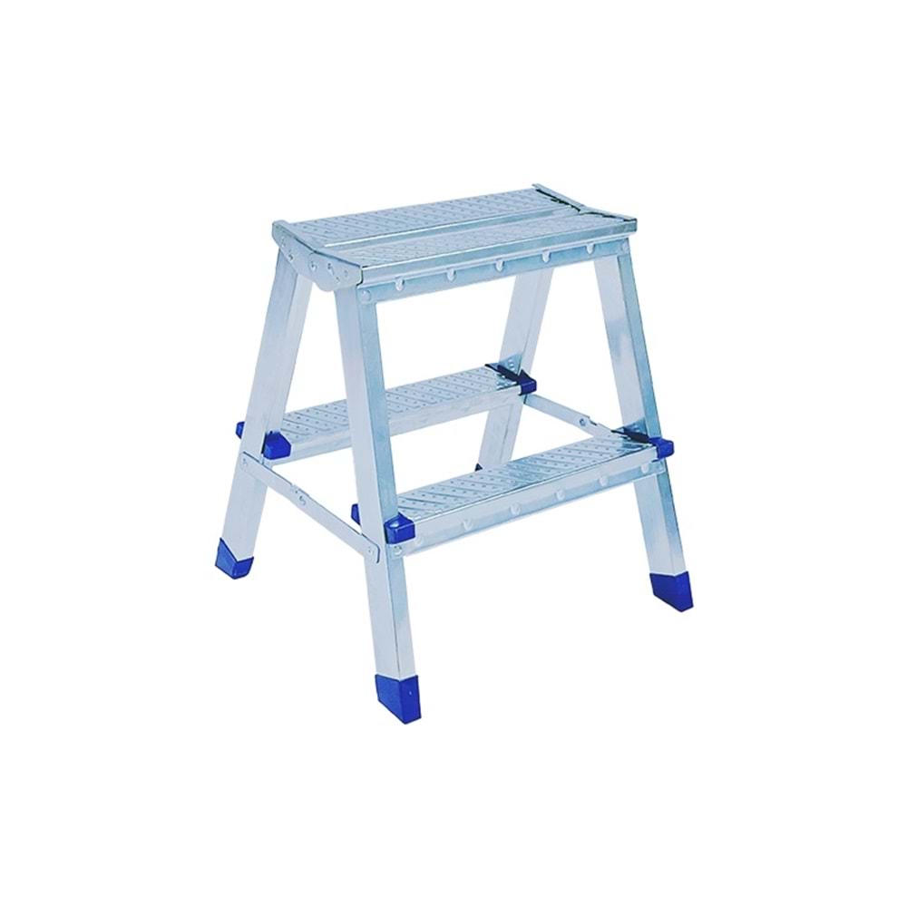 1202 Saraylı Metal Çift Çıkışlı Merdiven 2+2