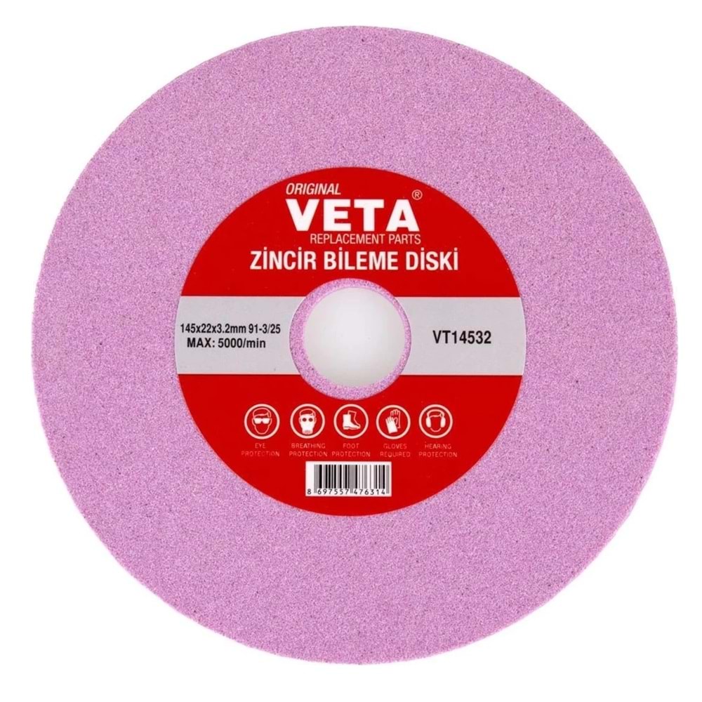 VT14532 Veta Zincir Bileme Diski 145*22*3.2mm