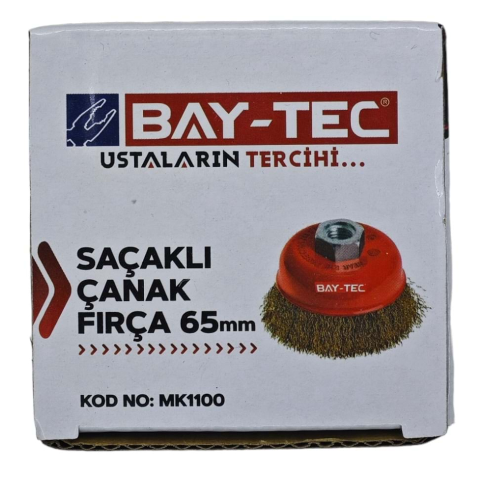 Mk1100 Bay-Tec Saçaklı Çanak Fırça 65Mm