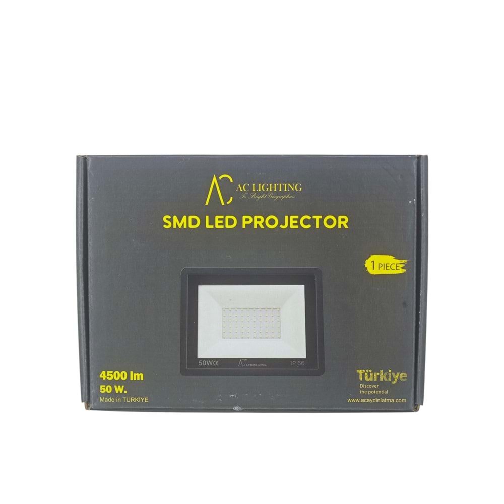 AC4880 AC 50W SMD Led Tablet Prejektör - 6500K