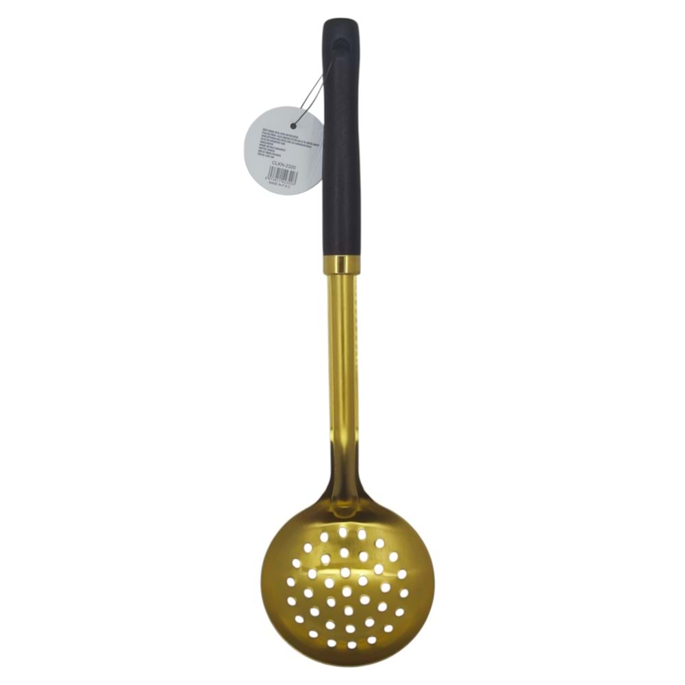 CLKN-2320 Newlife Ahşap Saplı Gold Kevgir