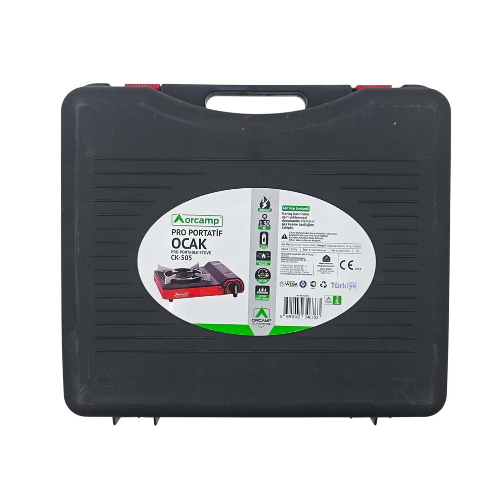 CK-505 Orcamp Pro Portatif Ocak - Kırmızı