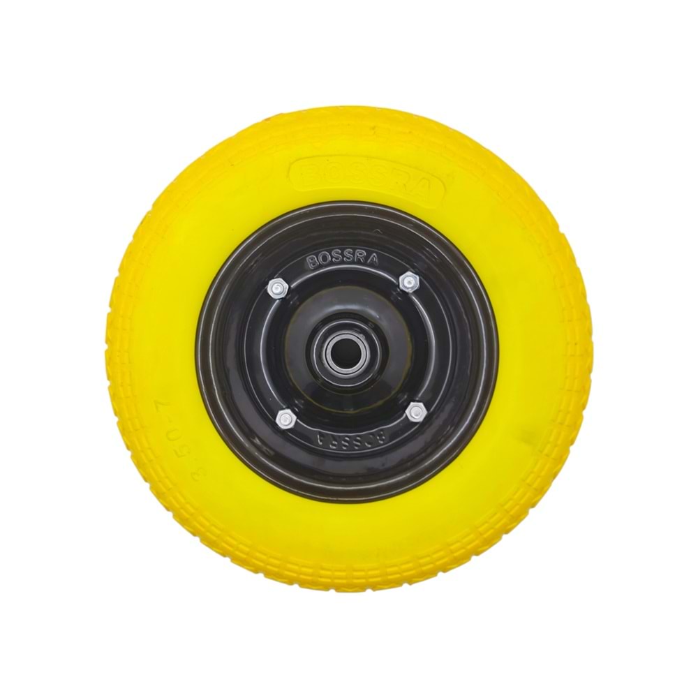 BSR-4843 Bossra Patlamaz PU Tekerlek - Sarı