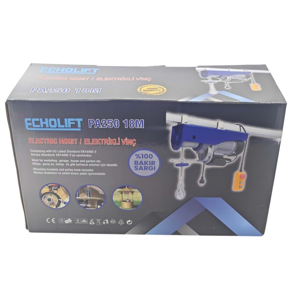 PA250 Echolift Elektrikli Vinç 125-250kg