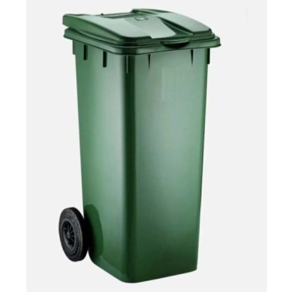 CK 3002 Tekerli Konteyner Çöp kovası 120lt - Yeşil