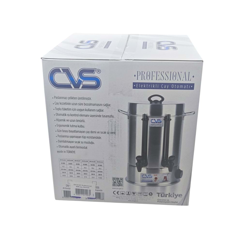 DN 91107 CVS Elektrikli Çay Otomatı - 80 Bardak