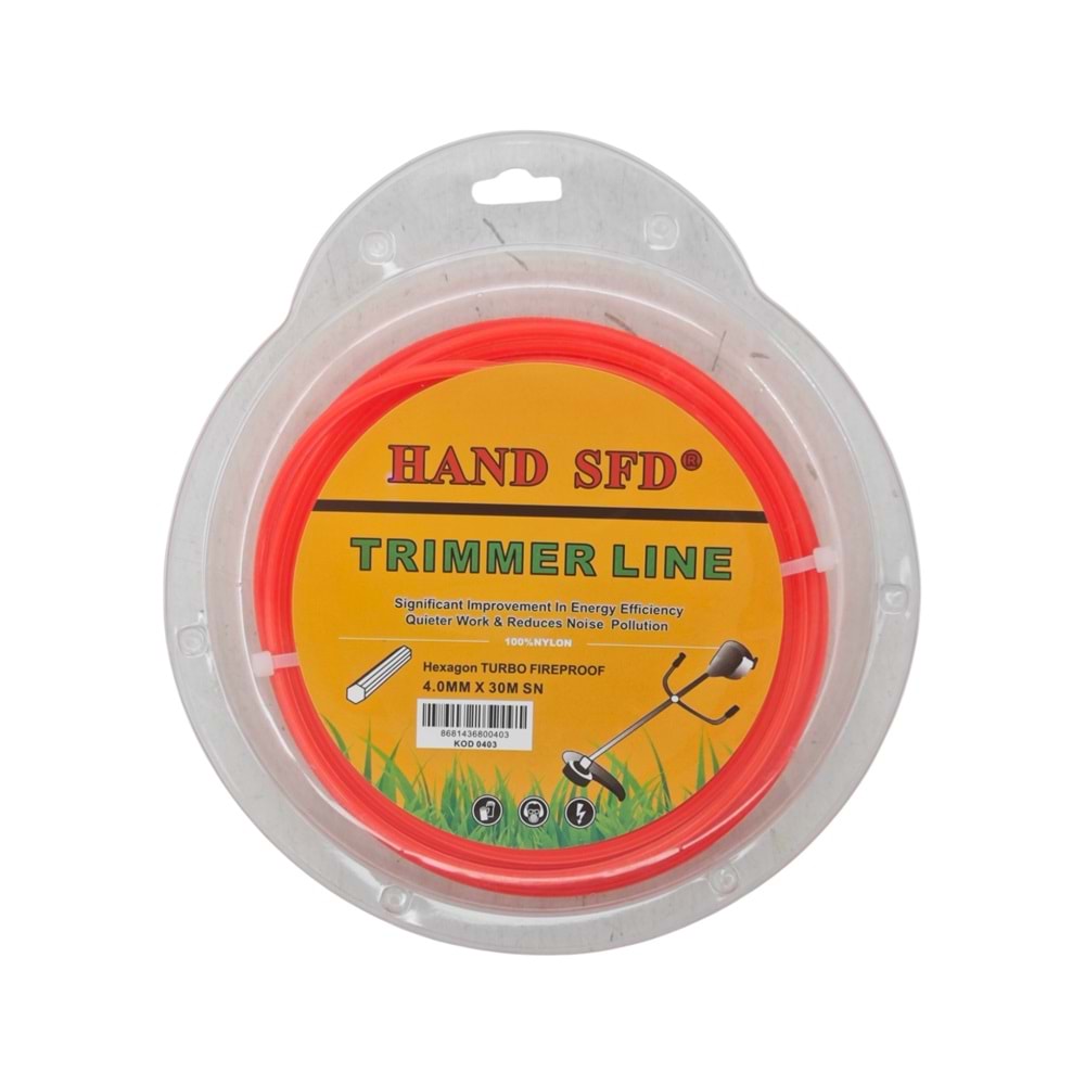 0403 Hand SFD Ot Tırpan Misinası 4mm*30m