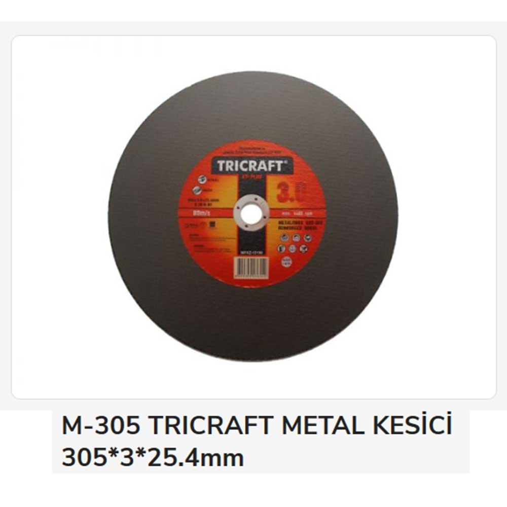 M-3305 TRICRAFT METAL KESİCİ 305*3*25.4mm