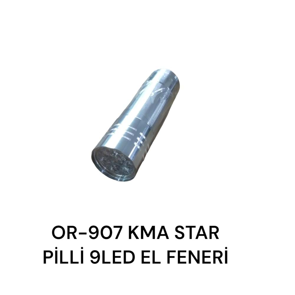 Or-907 Kama Star Pilli 9 Led El Feneri