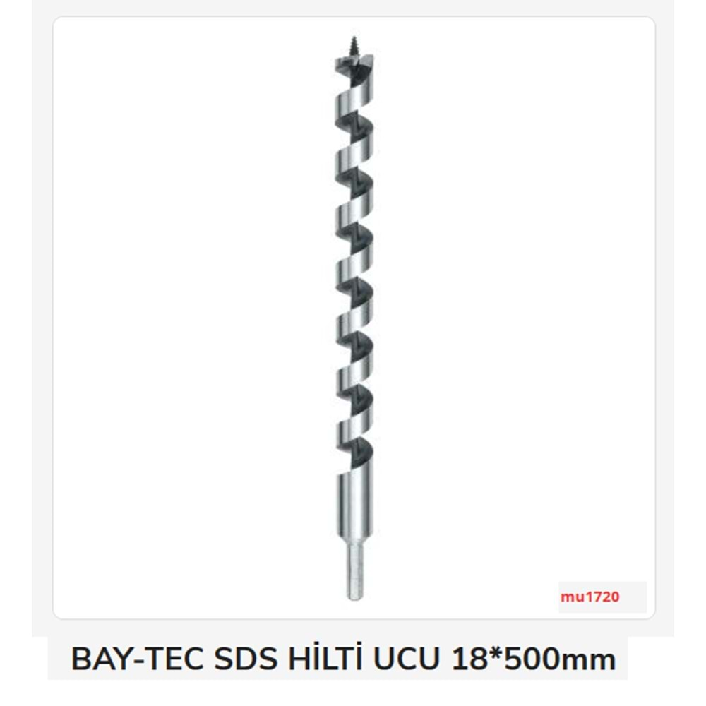 Mu1720 Bay-Tec Sds Hilti Ucu 18*500Mm (Ahşap)