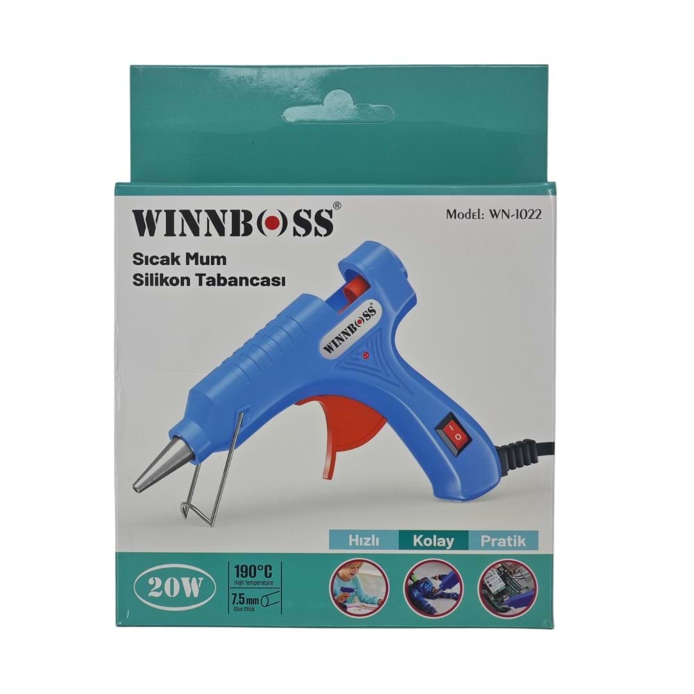 WN-1022 Winboss Sıcak Mum Silikon Tabancası 20W