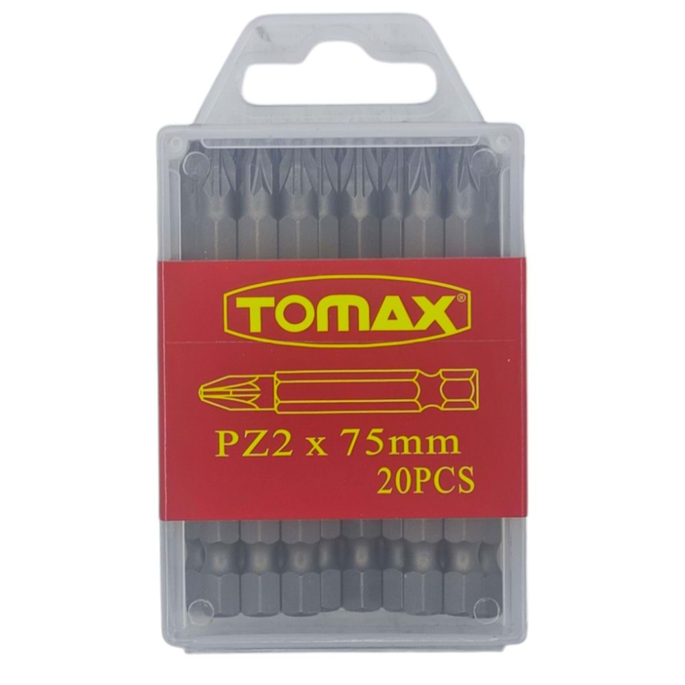 T-0230 Tomax Yıldız Bits Uç PZ 2 75mm - Köşeli